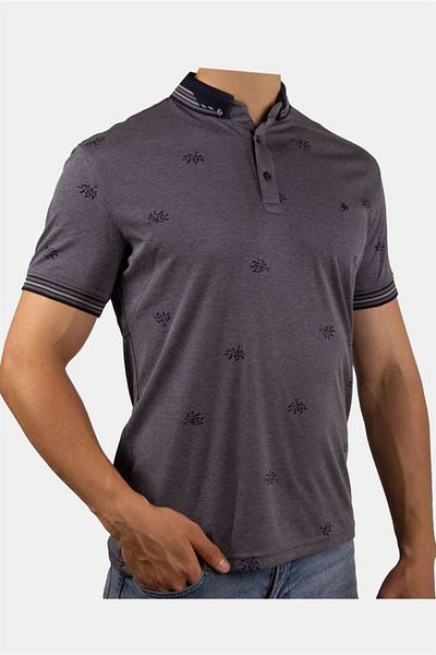 İgs Ανδρικό μπλουζάκι πόλο με λαιμόκοψη Navy Blue
