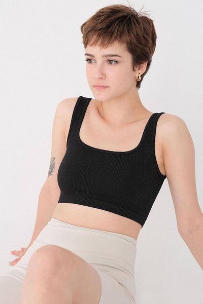Addax Bustier - Schwarz - Unifarben