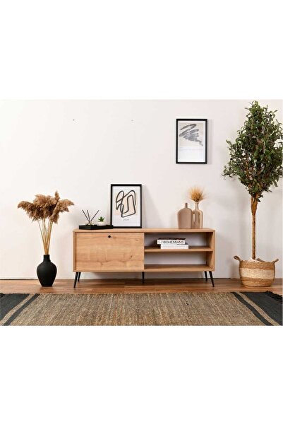 VOWTURKEY Calvin Tv Ünitesi Tek Kapaklı - Raflı - 140 Cm