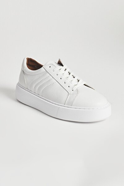 ALTINYILDIZ CLASSICS Pantofi albi pentru bărbați, 100% din piele naturală