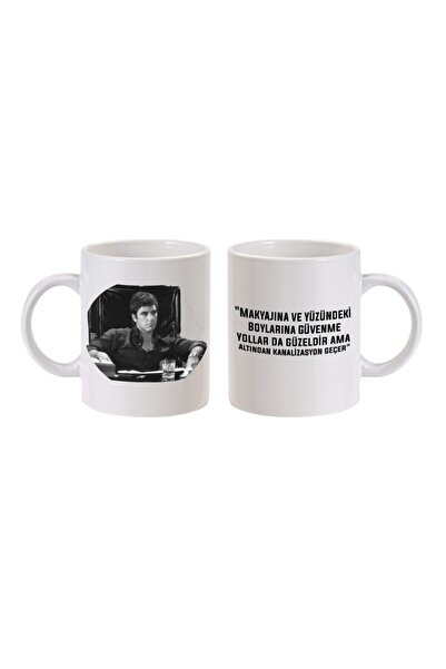 Öz Kupa Scarface Tony Montana Baskılı Kupa Bardak