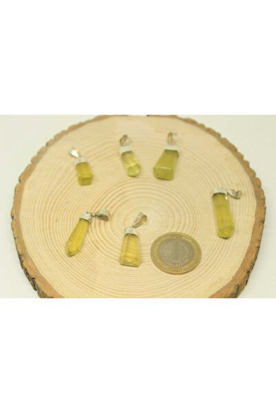 Yasamtohumu Зелений цитрин 925 проби срібний кулон