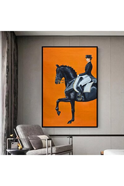 Markazip Siyah Metal Çerçeveli Kanvas Tablo 70x100cm Lk466-k-s