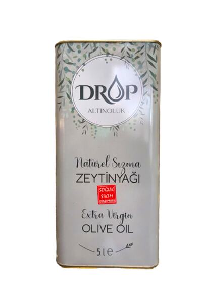 DROP ZEYTİN ZEYTİNYAĞI Drop Natürel Sızma Zeytinyağı 5 L Teneke