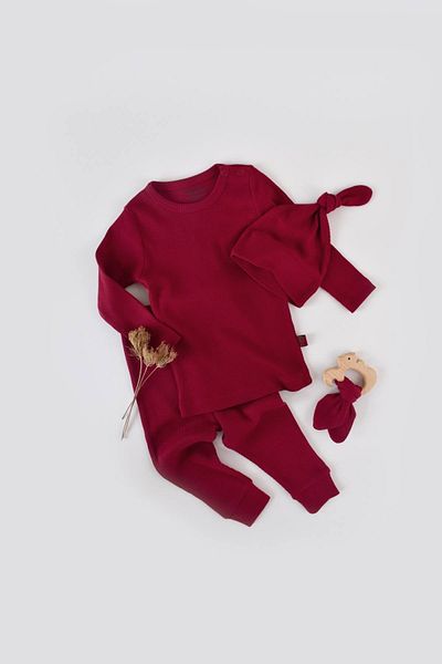 BabyCosy Set Pantolon & Badi & Șapka