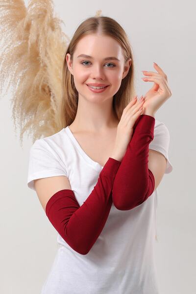 Melodi Scarf كم الحجاب كلاريت أحمر