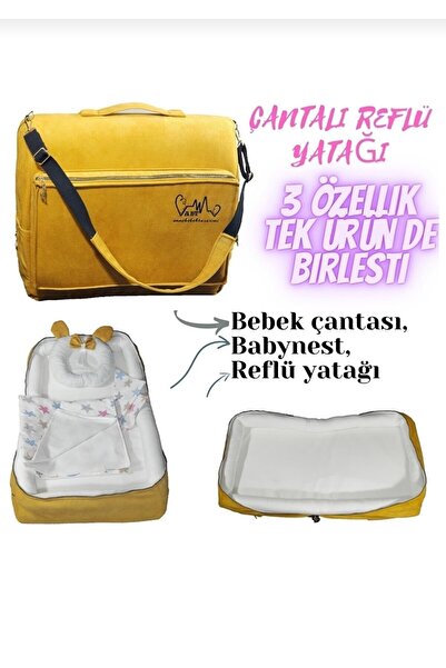 Genel Markalar Anne Bebek Çantalı Babynest Bebek Çantası Taşına Bilir Ebeveyn...