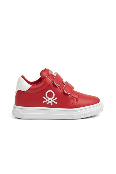 Benetton ®| Bn-30876 - 3610 Red Wrinkled - Children's Sneakers