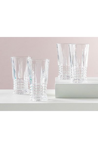 English Home Pamira Glass Set of 4 Soft Drink Glasses 290 ml