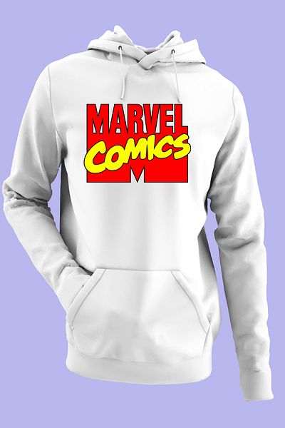 Raf Coll Φούτερ Unisex Oversize με κουκούλα Marvel Digital Printed