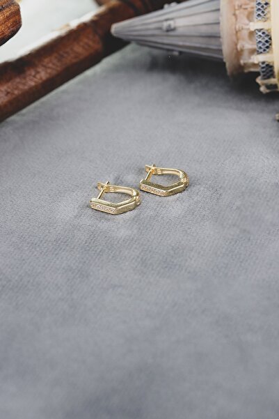 ENCİLİ SİLVER 925 Ayar Gümüş Zirkon Taşlı Model Çocuk J Küpe