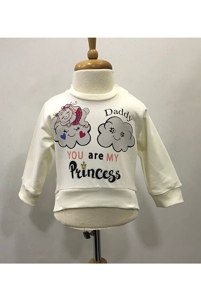 Çikoby Baby Girl Cloud Sweatshirt