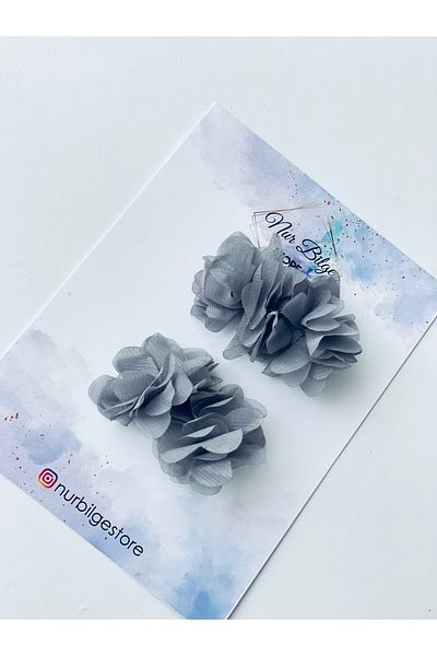 NURBİLGESTORE Γκρι πολύχρωμο κοριτσίστικο κλιπ Ειδικές περιστάσεις Γενέθλια 23 Απριλίου – Πόρπη – Πόρπη