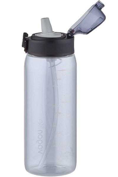 Vagonlife -Produced by uzspace- 600 Ml Tritan Water Bottle with Straw (cannot be bitten)