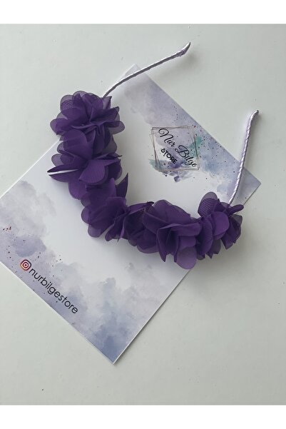 NURBİLGESTORE Mor Colourful Kız Çocuk Taç Özel Günler 23 Nisan Bayram – Taç