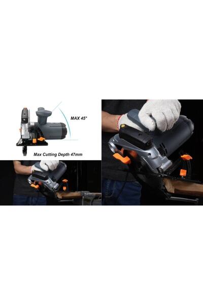 STAXX POWER Pro Speed Lazerli Daire Sunta Kesme Daire Testere Makinesi 1800w 45' Açılı Kesim Eldivenli