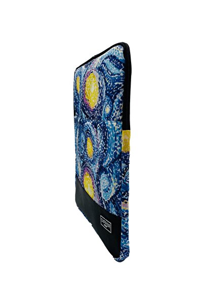 Differ Studio 13-14 بوصة فان جوخ نمط أزرق كمبيوتر محمول/ماك بوك/كمبيوتر محمول/حقيبة