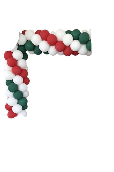 party mix Christmas New Year Balloon Chain Red White 65 Balloon