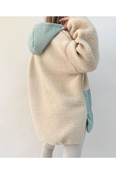 Butik Beyza Καπιτονέ βελούδινο παλτό