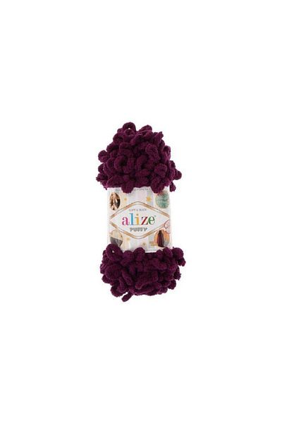 Alize Puffy 111 5 Pieces Plum Baby Blanket Rope