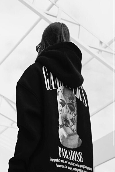 Machetta Толстовка з капюшоном з принтом Gangsters Paradise з капюшоном чорний