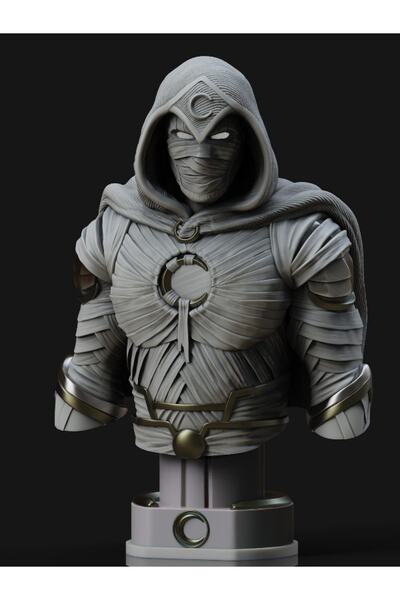 Moon Knight Bust - 13x8x20cm-dekorasyon--dekoratif Raf Ürünü-hobi-figür