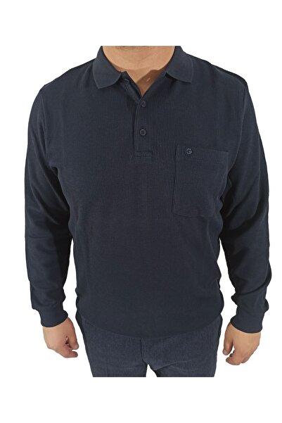 DCN سويت شيرت رجالي من Ercan بياقة بولو وافل