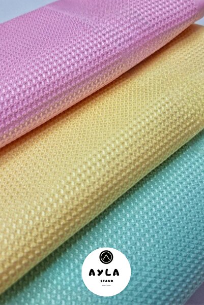 AYLA STAND 3'lü Mikrofiber Temizlik Bezi