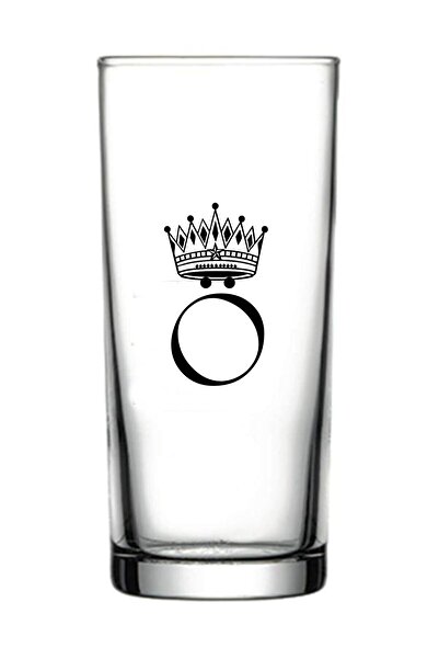 Tasarici زجاج راكي متوج بحرف Ö