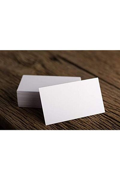 anka design Unprinted Blank Business Card 50 Pieces Memo Pad Note Paper