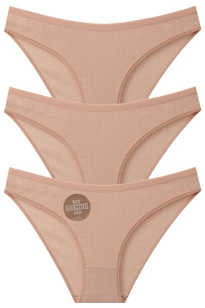 papatya lingerie Corded Cotton Panties - Basic Slip Pack of 3