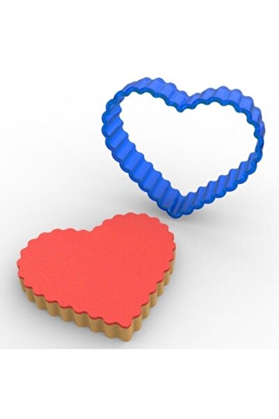 Genel Markalar Tırtıklı Kalp Polikarbon Kopat Kurabiye Kalıbı Karışık Renk