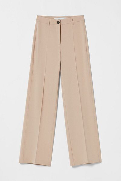 Livik Tess Gold Beige Blue Women's Casual 90's Super High Loose Leg Palazzo Pants