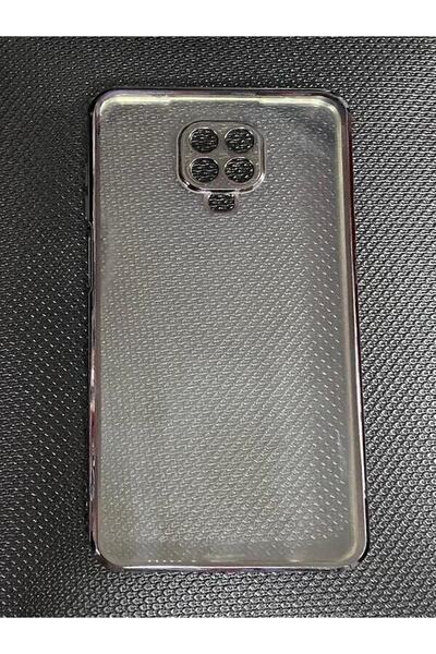 Miscase Redmi Note 9 Pro (9S) Lazer Parlak Çerçeve Şeffaf Plating Cep Telefon...