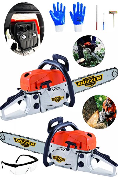 DOZZER Alman Dzp-86 Çift Egzozlu 2.1 Hp 52 Cc Magnezyum Karter Ağaç Dal Kesim Benzinli Hızar Motoru Testere
