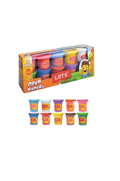 Lets Play Dough 750 Gr 10 Colors L83100 / Lets