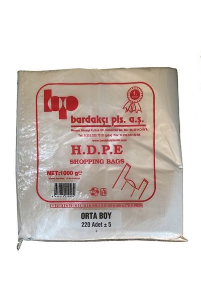 BARDAKÇI Medium Size Market Bag 1kg - 220 Pieces