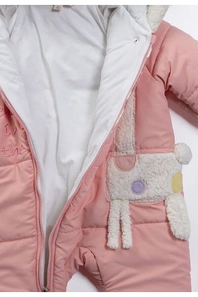 Midimod Girl's Giraffe Gloves and Hooded Fleece Astronaut Thick Cosmonaut