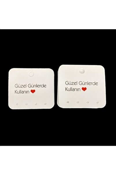 anka design Coated 4-Hole Earring Card (5,5x5cm) 20 Pieces - Use on Nice Days