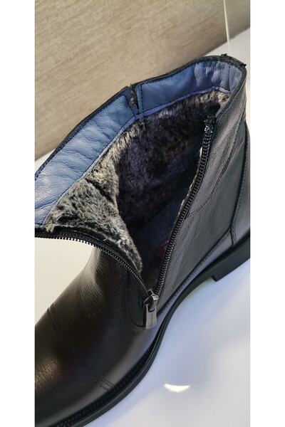 White World 764 Ανδρικές Μαύρες Κλασικές Λούτρινες Μπότες Thermo