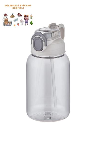 Vagonlife Pipetli 600 Ml Çocuk Su Matarası Sticker Hediyeli