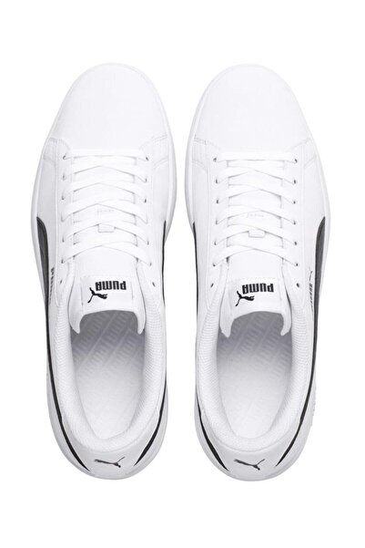 Puma 365160 Smash V2 Buck Beyaz-siyah Unisex Sneaker