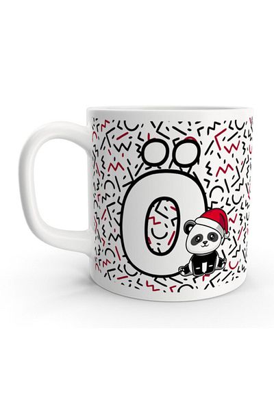 Rock'n Fox Letter Ö Cute Panda New Year's Design Letter Mug