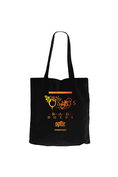 Z zepplin Geantă tote din pânză neagră Born Of Osiris Simulation American Tour