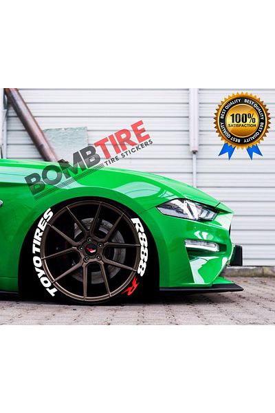 bombtire Toyo Tires R888r Tire Lettering 2.5 Cm Original Product 4 Pieces for Vehicles and Motorcycles
