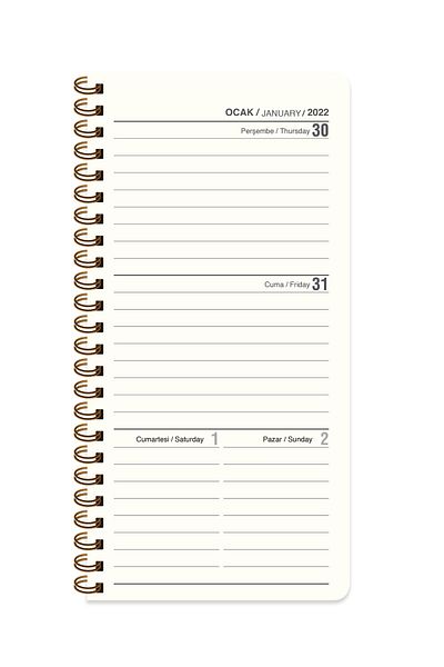 KESKİN COLOR 2023 8x16 Weekly Pocket Agenda - Little Daisy