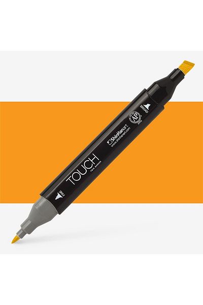 Shinhan Art Touch Twin Marker Pen : Double Ended Marker Pen : Melon Yellow : Yr33