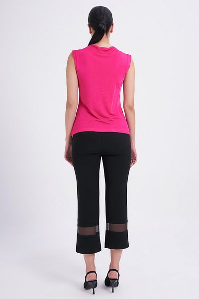 Balizza Blz-guipure Low-cut Fuchsia Blouse