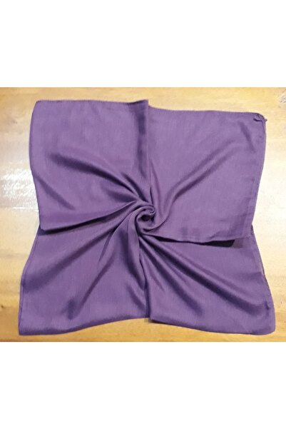 Tuğba Düzrenk Dikişli Polyester Tülbent & Yazma Koyu Mürdüm (10 ADET FİYATIDIR)