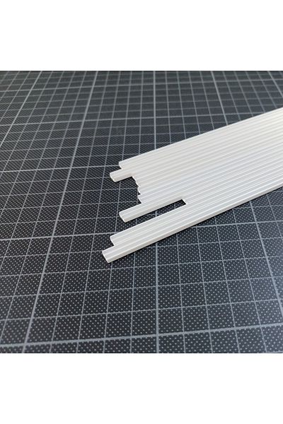 GVN ART E Profile Plastic Slat 4x2mm 50cm 10 Pieces